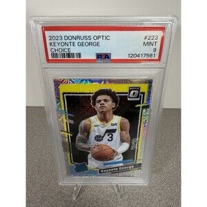 2023 DONRUSS OPTIC KEYONTE GEORGE CHOICE #223 PSA 9 Rated Rookie Rc